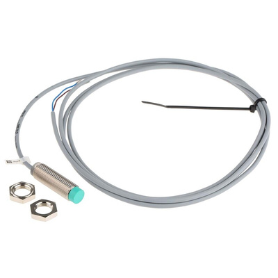 Pepperl + Fuchs Inductive Barrel-Style Proximity Sensor, M12 x 1, 4 mm Detection, 5 → 30 V dc, IP67