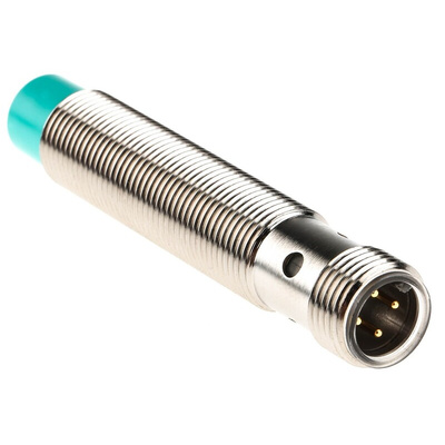 Pepperl + Fuchs Inductive Barrel-Style Proximity Sensor, M12 x 1, 8 mm Detection, PNP Output, 5 → 36 V dc, IP68