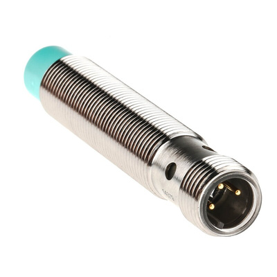 Pepperl + Fuchs Inductive Barrel-Style Proximity Sensor, M12 x 1, 8 mm Detection, PNP Output, 5 → 36 V dc, IP68