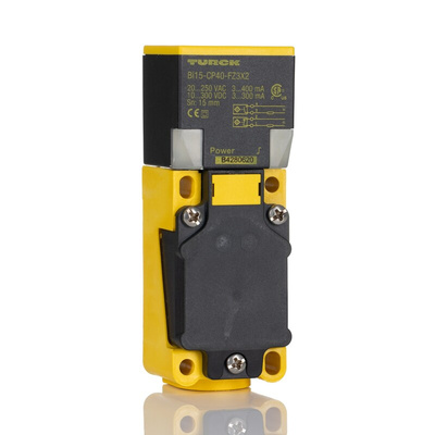 Turck BI15 Series Inductive Block-Style Proximity Sensor, 15 mm Detection, 10 → 300 V dc, 20 → 250 V ac,