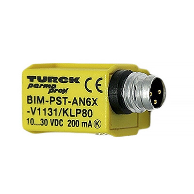 Turck Inductive Block-Style Proximity Sensor, M8 x 1, PNP Output, 10 → 30 V dc, IP67