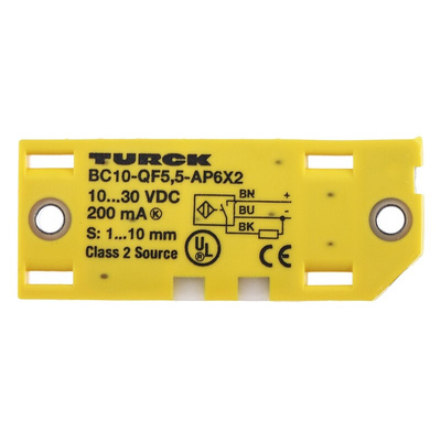 Turck Capacitive Block-Style Proximity Sensor, 10 mm Detection, PNP Output, 10 → 30 V dc, IP67