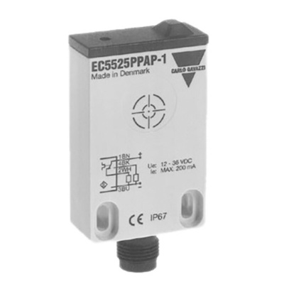 Carlo Gavazzi Capacitive Block-Style Proximity Sensor, 25 mm Detection, PNP Output, 10 → 40 V dc, IP67