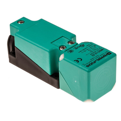 Pepperl + Fuchs Inductive Block-Style Proximity Sensor, 20 mm Detection, 5 → 60 V dc, IP68, IP69K