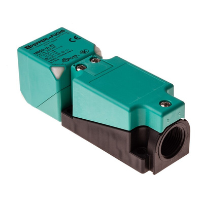Pepperl + Fuchs Inductive Block-Style Proximity Sensor, 20 mm Detection, 5 → 60 V dc, IP68, IP69K