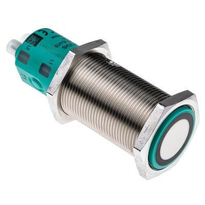 Pepperl + Fuchs Ultrasonic Barrel-Style Proximity Sensor, M30 x 1.5, 90 → 2000 mm Detection, Analogue, Push-Pull