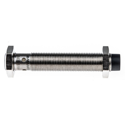 BALLUFF Inductive Barrel-Style Proximity Sensor, M12 x 1, 4 mm Detection, PNP Output, 10 → 30 V dc, IP68