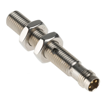 BALLUFF Capacitive Barrel-Style Proximity Sensor, M8 x 1, 1.5 mm Detection, PNP Output, 11 → 30 V dc, IP65
