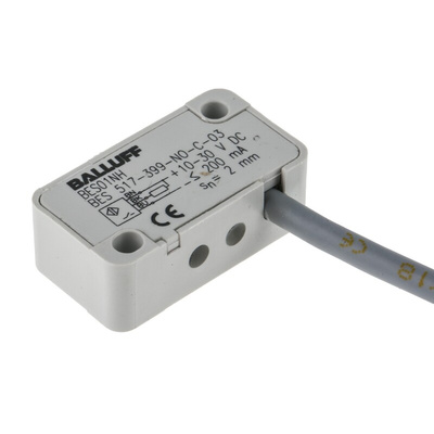 BALLUFF Inductive Block-Style Proximity Sensor, 2 mm Detection, NPN Output, 10 → 30 V dc, IP65