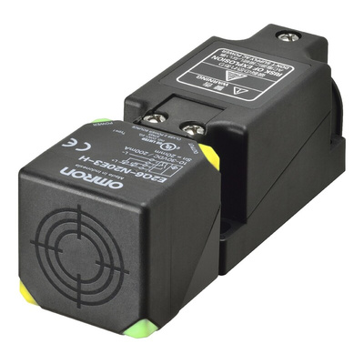 Omron Inductive Block-Style Proximity Sensor, 20 mm Detection, PNP Output, 10 → 30 V dc, IP67