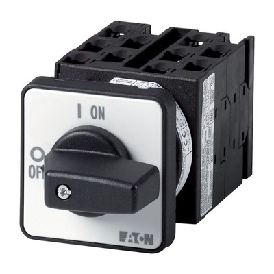 Eaton, 3P 5 Position 60° Star Delta Cam Switch, 690V (Volts), 20A, Short Thumb Grip Actuator