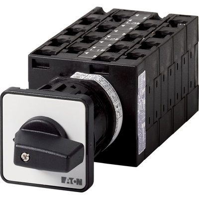 Eaton, 3P 5 Position 45° Multi Step Cam Switch, 690V (Volts), 32A, Short Thumb Grip Actuator