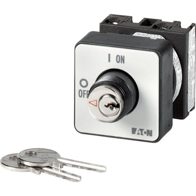 Eaton, 2P 2 Position 90° On-Off Cam Switch, 690V (Volts), 20A, Short Thumb Grip Actuator