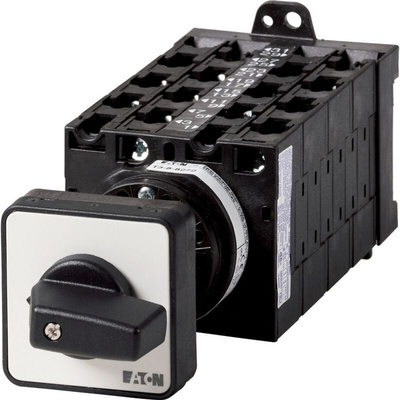 Eaton, 8P 3 Position 60° Changeover Cam Switch, 690V (Volts), 32A, Short Thumb Grip Actuator