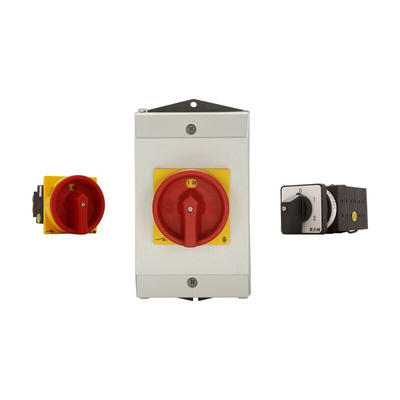 Eaton, 4P 4 Position 45° Changeover Cam Switch, 690V (Volts), 20A, Toggle Actuator