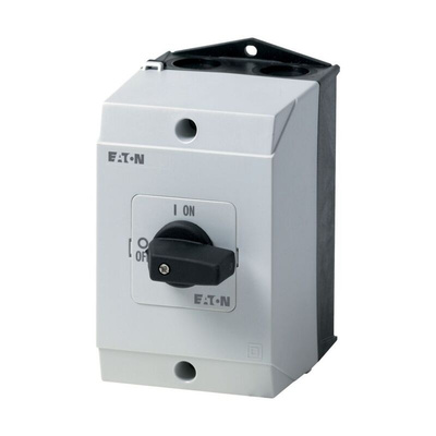 Eaton, 4P 2 Position 90° On-Off Cam Switch, 690V (Volts), 20A, Short Thumb Grip Actuator