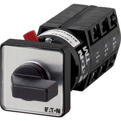 Eaton, 3P 2 Position 60° Changeover Cam Switch, 690V (Volts), 10A, Short Thumb Grip Actuator