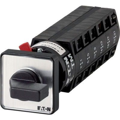 Eaton, 2P 6 Position 60° Multi Step Cam Switch, 500V (Volts), 10A, Toggle Actuator