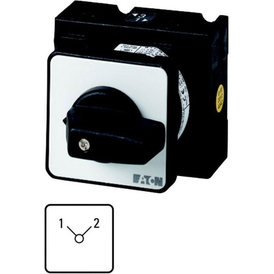 Eaton, 4P 2 Position 90° Changeover Cam Switch, 690V (Volts), 32A, Short Thumb Grip Actuator