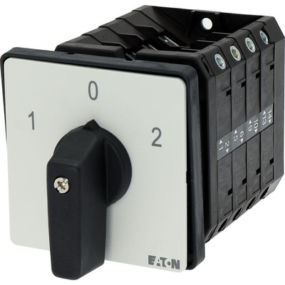 Eaton, 4P 3 Position 60° Changeover Cam Switch, 690V (Volts), 63A, Short Thumb Grip Actuator