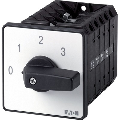 Eaton, 5P 3 Position 60° Changeover Cam Switch, 690V (Volts), 100A, Short Thumb Grip Actuator