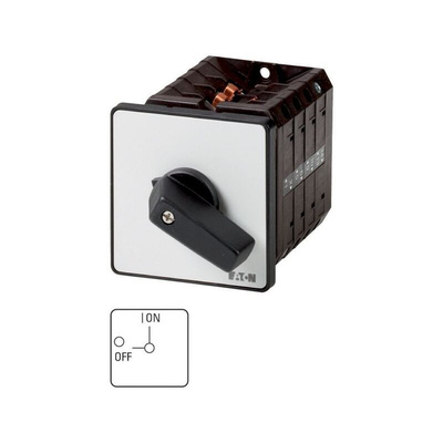 Eaton, 4P 2 Position 90° On-Off Cam Switch, 690V (Volts), 100A, Short Thumb Grip Actuator