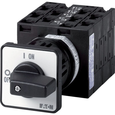 Eaton, 3P 5 Position 60° Star Delta Cam Switch, 690V (Volts), 32A, Short Thumb Grip Actuator