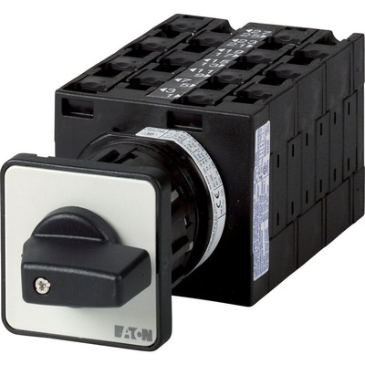 Eaton, 7P 3 Position 60° Changeover Cam Switch, 690V (Volts), 32A, Short Thumb Grip Actuator