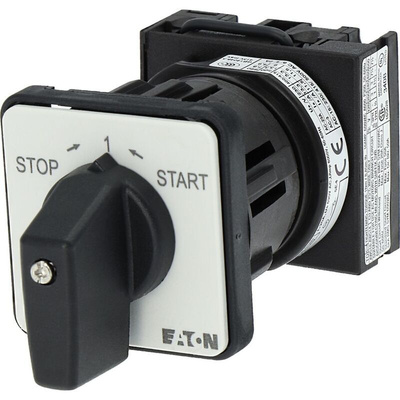 Eaton, 1P 3 Position 45° On-Off Cam Switch, 690V (Volts), 20A, Toggle Actuator