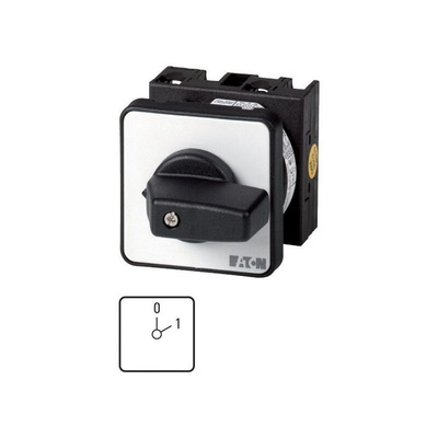 Eaton, 2P 2 Position 60° On-Off Cam Switch, 690V (Volts), 20A, Toggle Actuator