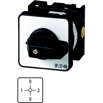 Eaton, 2P 4 Position 90° Ammeter Cam Switch, 690V (Volts), 20A, Knob Actuator