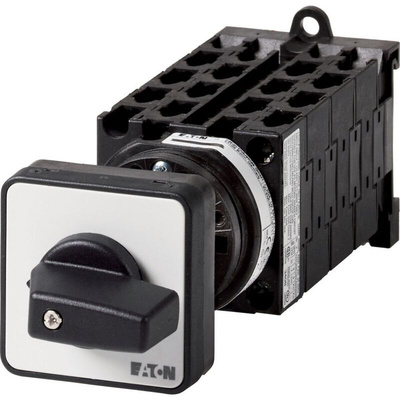 Eaton, 8P 3 Position 90° Changeover Cam Switch, 690V (Volts), 20A, Short Thumb Grip Actuator