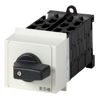 Eaton, 7P 2 Position 90° Changeover Cam Switch, 690V (Volts), 20A, Short Lever Actuator