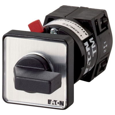 Eaton, 1P 2 Position 30° On-Off Cam Switch, 500V (Volts), 10A, Toggle Actuator