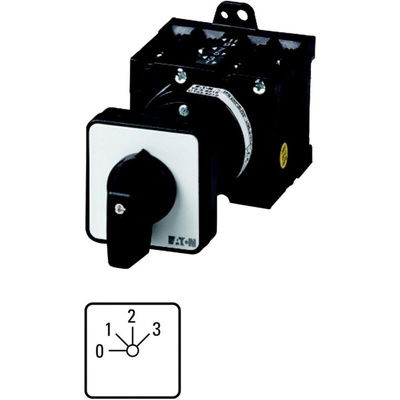 Eaton, 2P 6 Position 45° On-Off Cam Switch, 690V (Volts), 32A, Toggle Actuator