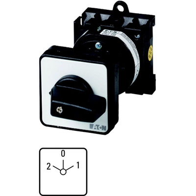 Eaton, 2P 3 Position 45° Changeover Cam Switch, 690V (Volts), 20A, Short Lever Actuator