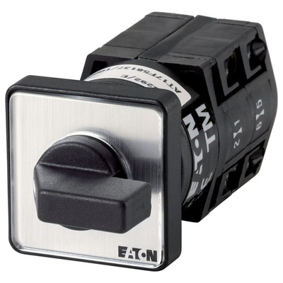 Eaton, 2P 2 Position 60° Changeover Cam Switch, 500V (Volts), 10A, Short Thumb Grip Actuator