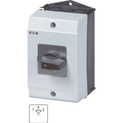 Eaton, 2P 3 Position 45° Changeover Cam Switch, 690V (Volts), 32A, Short Thumb Grip Actuator