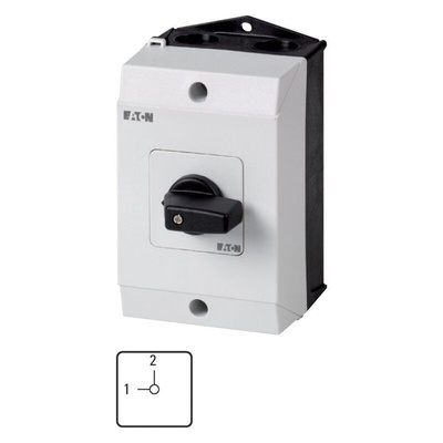 Eaton, 1P 2 Position 90° Changeover Cam Switch, 690V (Volts), 20A, Toggle Actuator