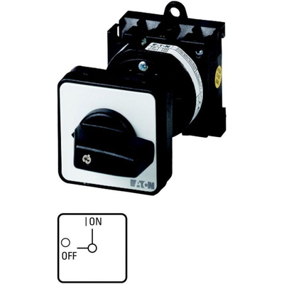 Eaton, 3P 2 Position 90° On-Off Cam Switch, 690V (Volts), 20A, Rotary Actuator