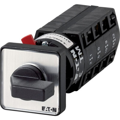 Eaton, 4P 3 Position 60° Changeover Cam Switch, 500V (Volts), 10A, Short Thumb Grip Actuator