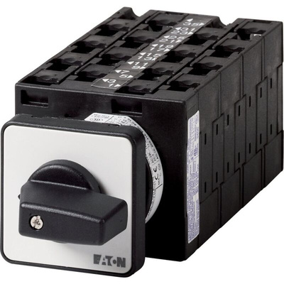 Eaton, 8P 2 Position 90° Changeover Cam Switch, 690V (Volts), 32A, Short Thumb Grip Actuator