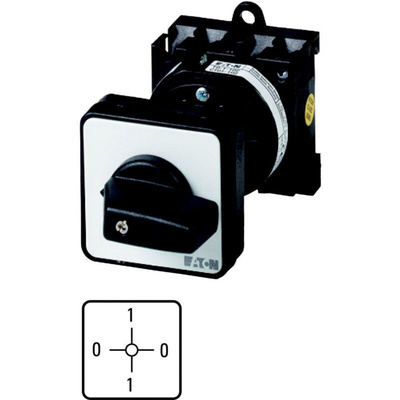 Eaton, 2P 2 Position 90° On-Off Cam Switch, 690V (Volts), 20A, Door Coupling Rotary Drive Actuator
