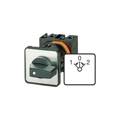 Eaton, 3P 3 Position 45° Motor Reversing Cam Switch, 690V (Volts), 63A, Short Thumb Grip Actuator