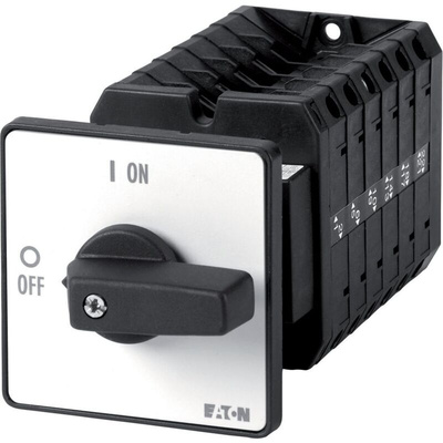 Eaton, 11P 2 Position 90° On-Off Cam Switch, 690V (Volts), 100A, Short Thumb Grip Actuator