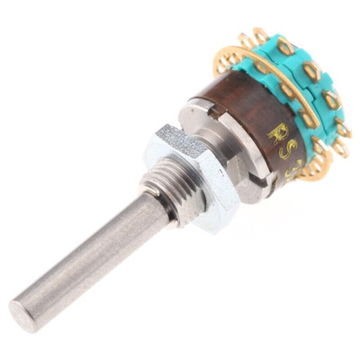 NSF MY non short, 6 Position DP6T Rotary Switch, 1.5 A, Solder