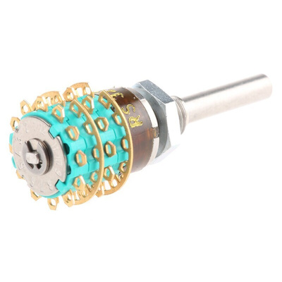 NSF MY non short, 6 Position 4P6T Rotary Switch, 1.5 A, Solder