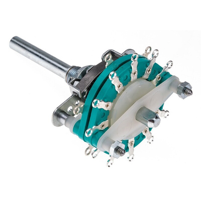 NSF, 12 Position SP12T Rotary Switch, 6 A @ 250 V ac, Solder