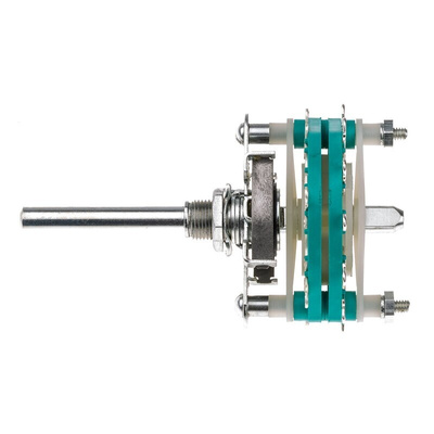 NSF, 6 Position DP6T Rotary Switch, 6 A @ 250 V ac, Solder