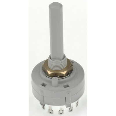Lorlin, 12 Position SPST Rotary Switch, 150 mA @ 250 V ac, Solder Tab